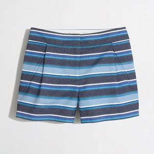 NWT blue striped J.Crew shorts, size 4